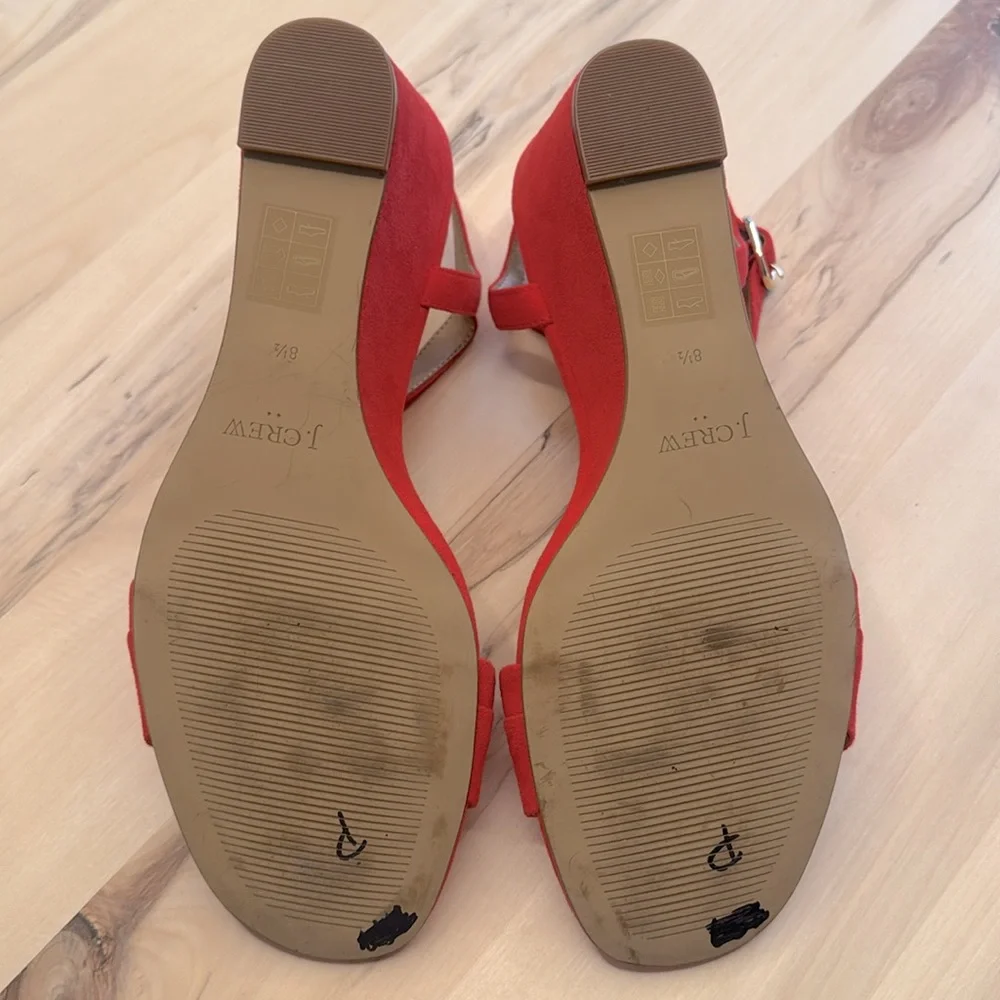 J. Crew Red Women's Sandals - Picture 7 of 8
